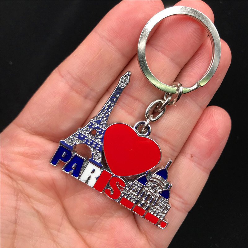 metal keychain tourist souvenir american map