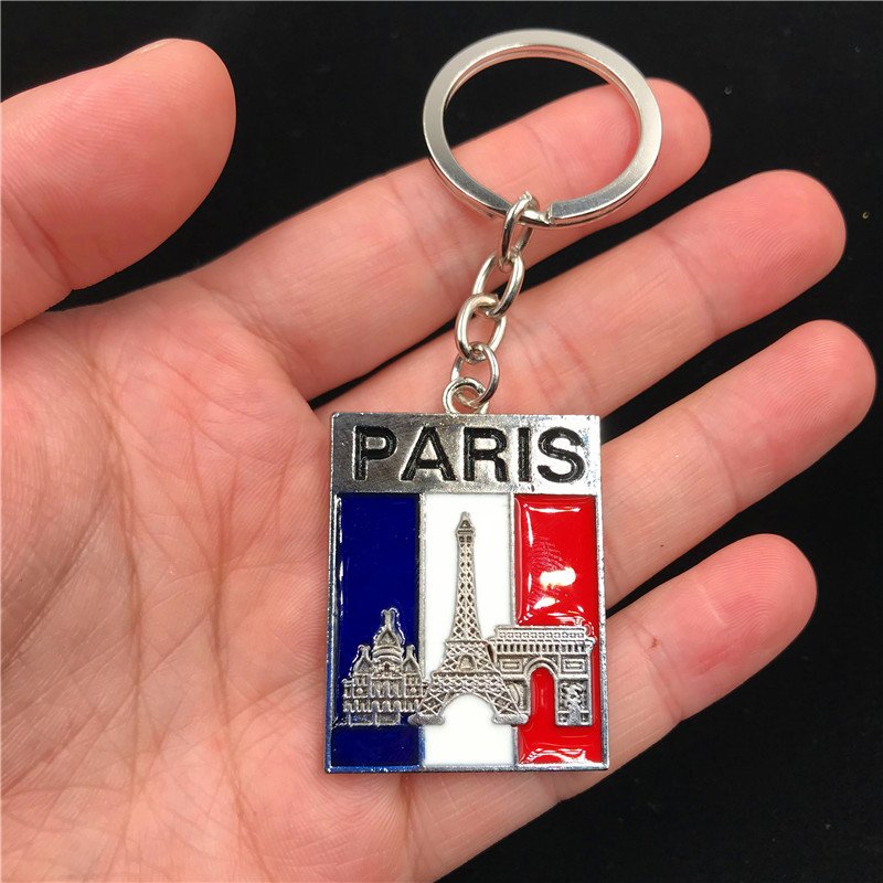 metal keychain tourist souvenir american map