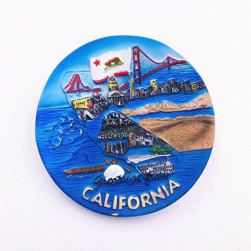 resin magnetic refrigerator magnet wholesale norwegian polar bear