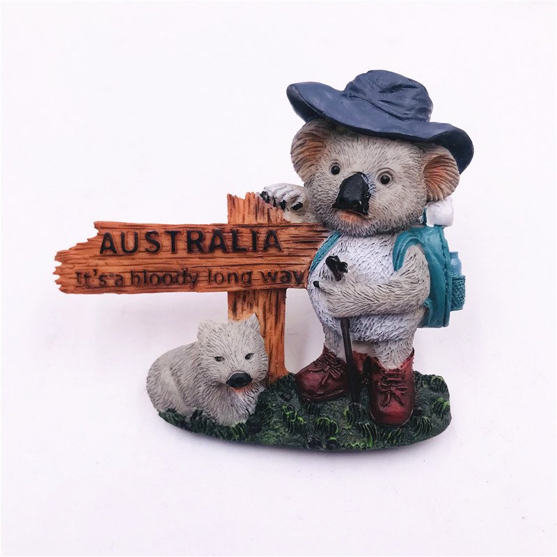 resin magnetic refrigerator magnet wholesale norwegian polar bear