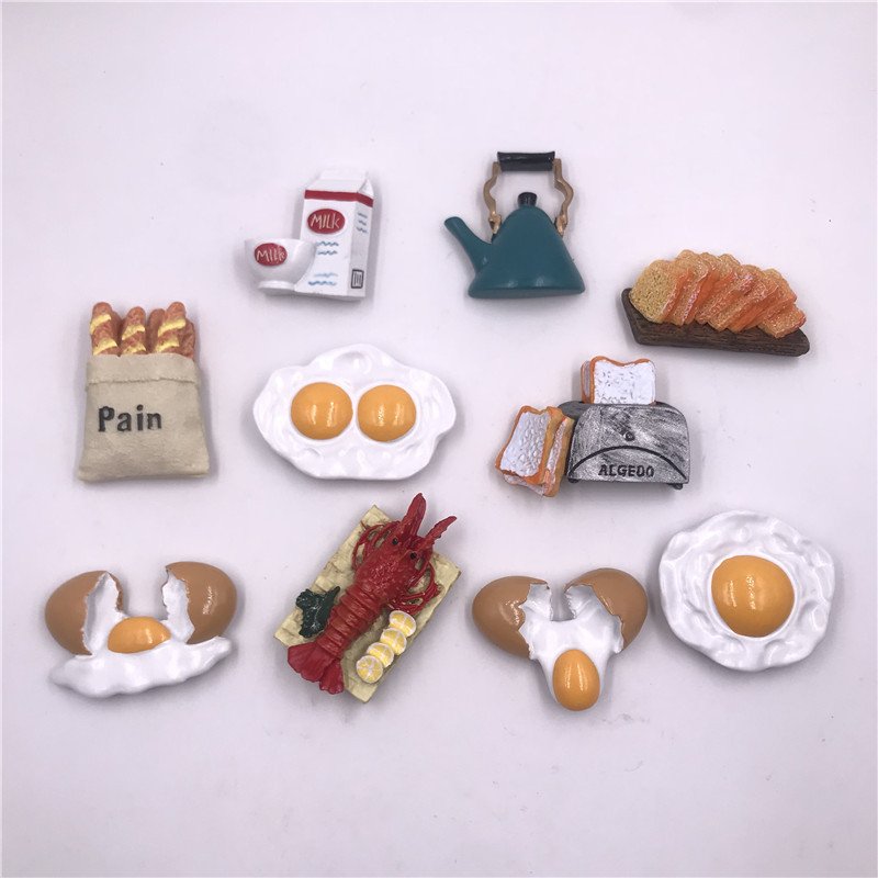 simulation of european high-end food resin refrigerator red wine grape bread