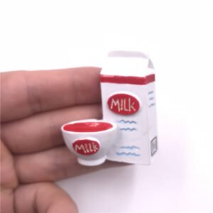 simulation european style high-end food resin refrigerator milk box
