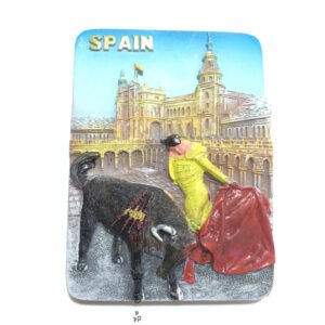 resin hand-painted creative refrigerator magnets, spanish bullfighting tourism commemorative wholesale