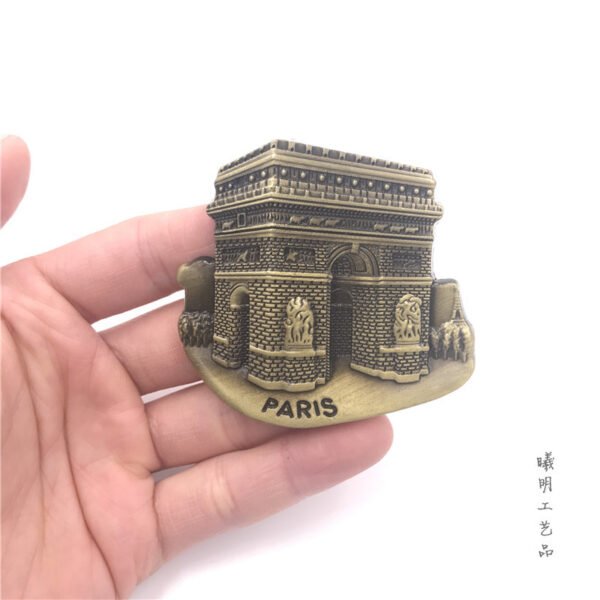 metal fridge magnets, tourist souvenirs wholesale, arc de triomphe in france