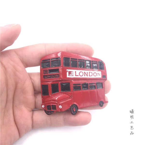 metal fridge magnets, wholesale tourist souvenirs, double-decker buses in london, uk