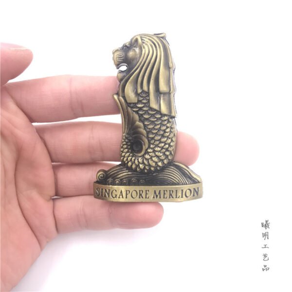 metal fridge magnets tourist souvenirs wholesale singapore merlion