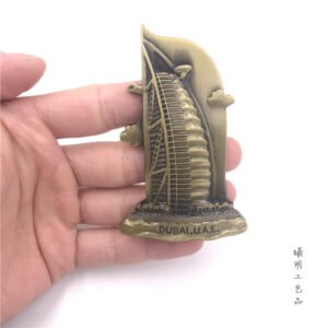 metal fridge magnets tourist souvenirs wholesale burj al arab hotel dubai