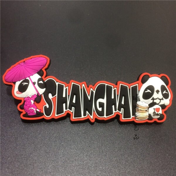 shanghai city fridge magnets tourist souvenirs wholesale shanghai logo red