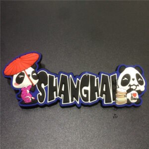 shanghai city fridge magnets tourist souvenirs wholesale shanghai logo blue