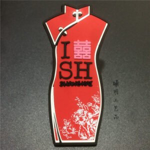shanghai city fridge magnets tourist souvenirs wholesale red cheongsam