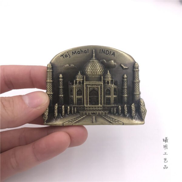 metal fridge magnets wholesale tourist souvenirs taj mahal india