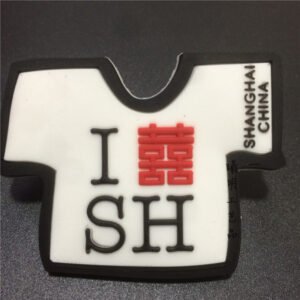 shanghai city fridge magnets tourist souvenirs wholesale white t-shirt