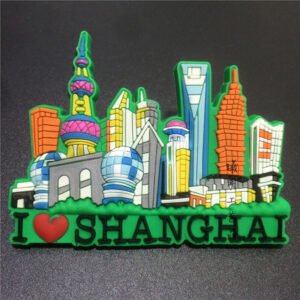 shanghai city fridge magnets tourist souvenirs wholesale shanghai green