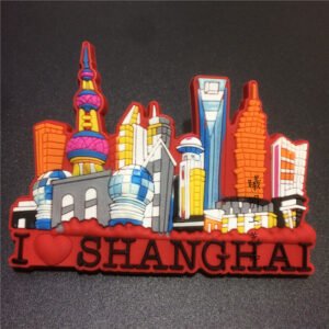 shanghai city fridge magnets tourist souvenirs wholesale shanghai red
