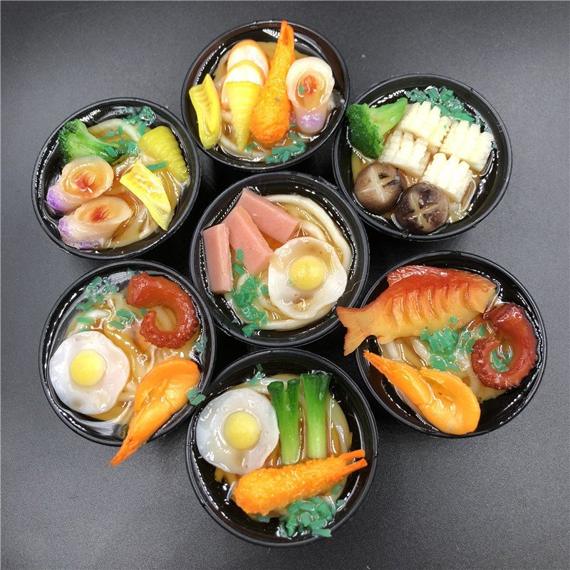 simulation food fridge magnet japanese ramen 3d magnetic seafood vegetable noodles