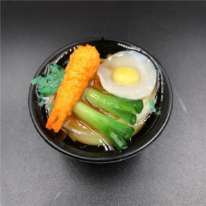 simulation food refrigerator magnet japanese ramen three-dimensional magnetic egg fried shrimp green onion noodles