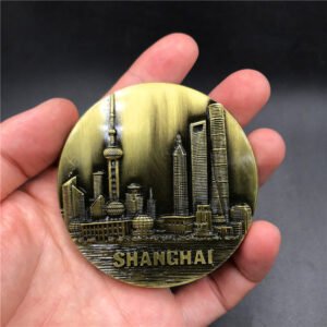 metal fridge magnets tourist souvenirs dealer shanghai round bund