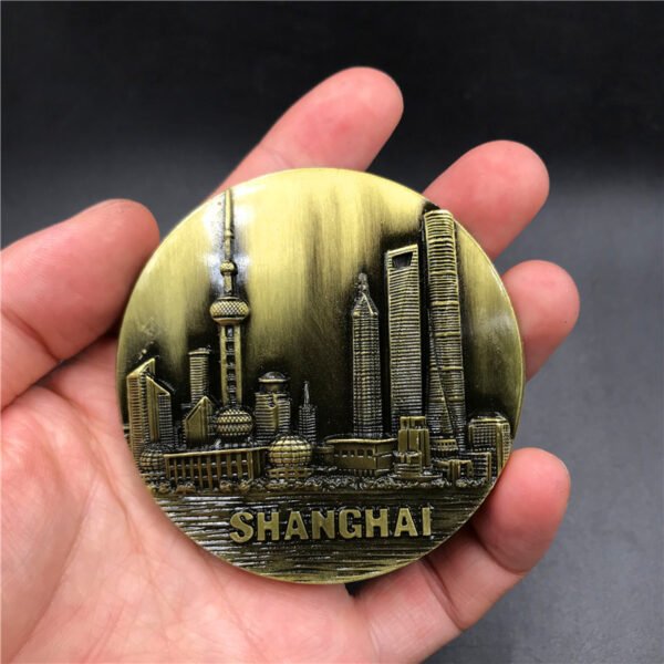 metal fridge magnets tourist souvenirs dealer shanghai round bund