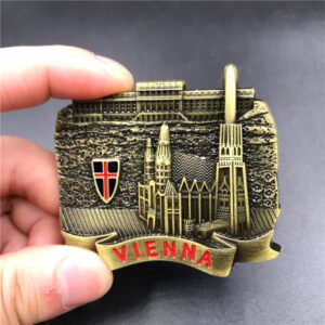 metal fridge magnets tourist souvenirs distributor vienna, austria