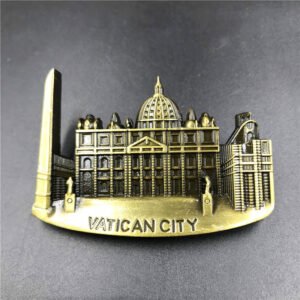 metal fridge magnets tourist souvenirs dealer vatican