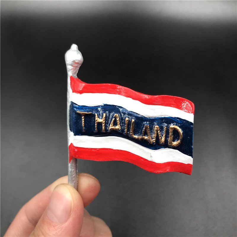 resin 3d magnetic refrigerator sticks canadian vancouver thai flag 3d dubai fireworks burj khalifa