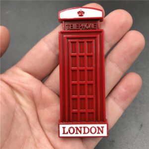 metal fridge magnets travel souvenirs oem/odm london telephone booth