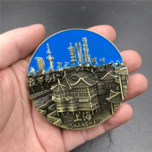 metal fridge magnets tourist souvenirs oem/odm shanghai yuyuan