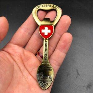 metal fridge magnets tourist souvenirs factory switzerland