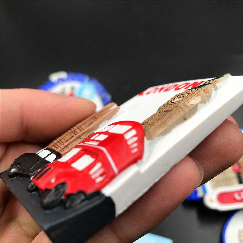 resin magnetic creative 3d refrigerator sticks london souvenir handletter iconic architecture