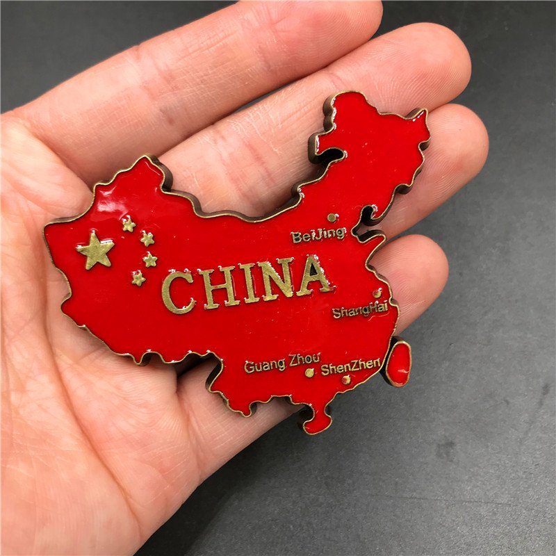 metal fridge magnets tourist souvenir factory golden gate bridge, usa