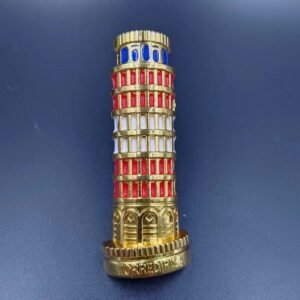 metal fridge magnets wholesale tourist souvenirs golden leaning tower of pisa