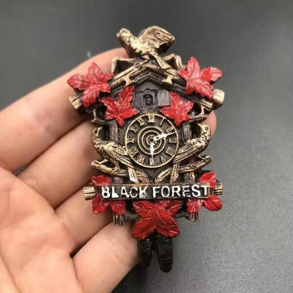 resin refrigerator stickers wholesale german black forest gugu clock