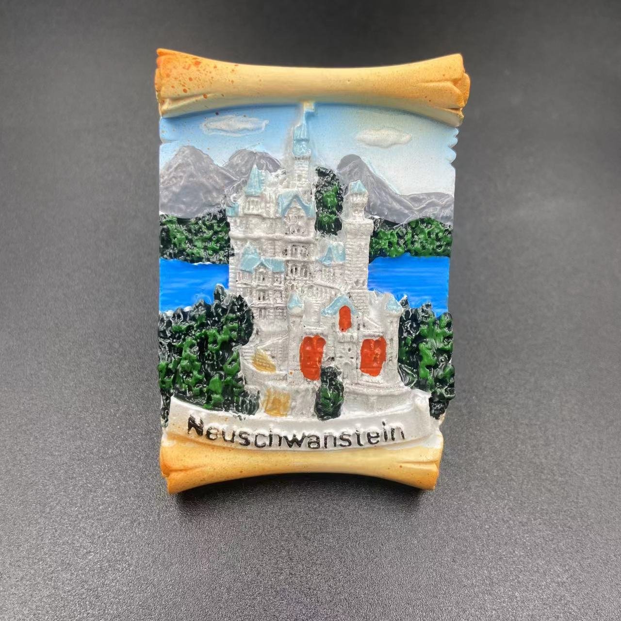 germany bavaria landmark neuschwanstein castle tourist souvenir collection painted decoration magnetic refrigerator magnet germany bavaria landmark neuschwanstein castle tourist souvenir collection painted decoration magnetic refrigerator magnet