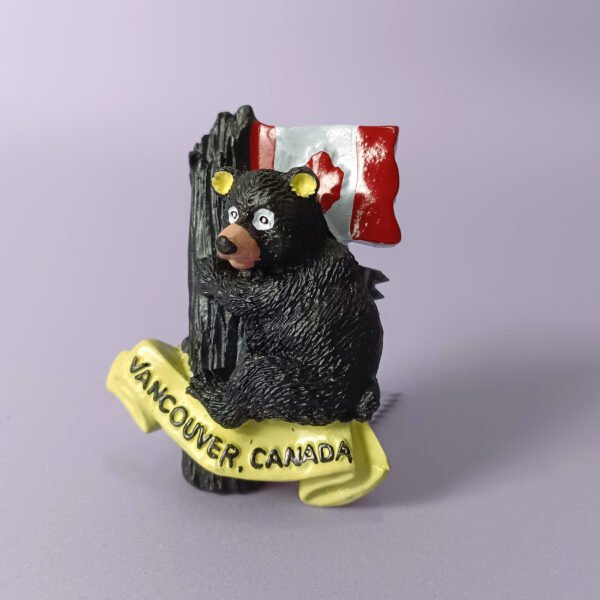 north america resin magnetic fridge magnet wholesale l113 canadian flag bear