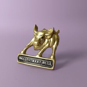 resin magnetic refrigerator magnet wholesale l357 american wall street copper bull