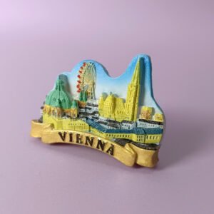 austrian fridge magnet l169 austria vienna gold ribbon city tourism souvenir wholesale manufacturer