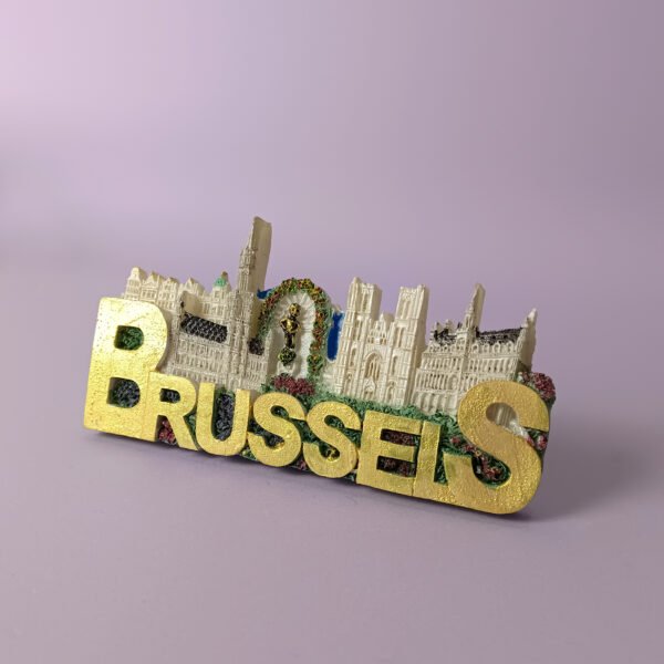 european fridge magnet factory l190 belgium brussels gold powder letters