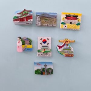 asia korea fridge magnets travel souvenirs resin magnetic wholesale manufacturer