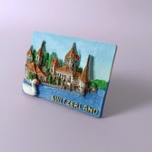 swiss fridge magnet l50 swiss swan lake city tourism souvenirs manufacturer wholesale