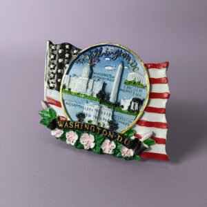 resin magnetic refrigerator magnet wholesale l340 us capital washington flag
