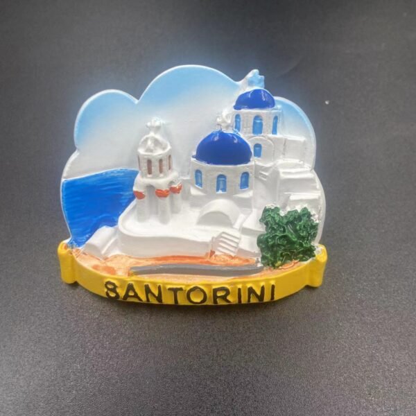 greece santorini - a breathtaking collection of 3d church scenery magnetic refrigerator magnets for wholesale