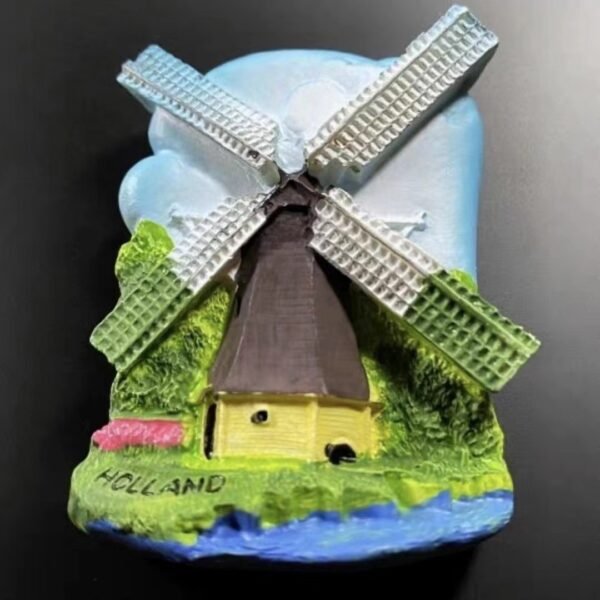 dutch windmill refrigerator magnet wholesale resin dutch windmill