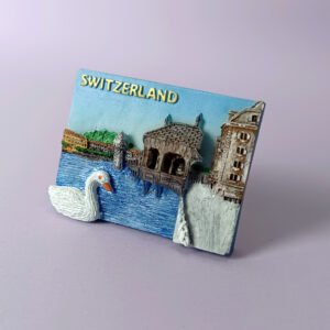 swiss fridge magnet l51 swiss swan lake city tourism souvenirs manufacturer wholesale
