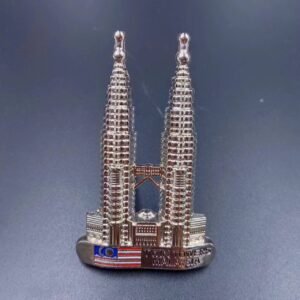metal fridge magnets tourist souvenirs wholesale malaysia kuala lumpur petronas towers