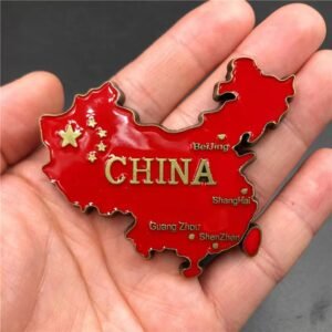 metal fridge magnets tourist souvenirs factory china red