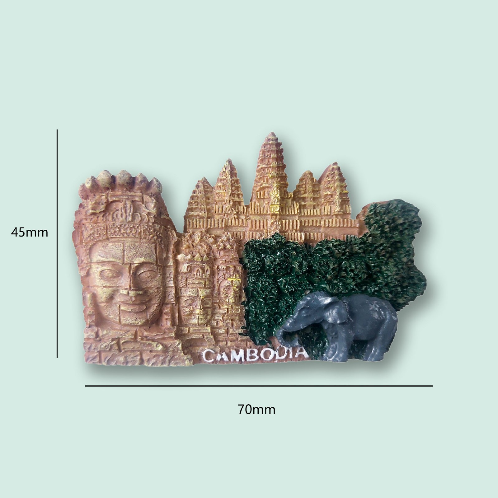 asian countries cambodia fridge magnets tourist souvenirs resin magnetic manufacturers wholesale