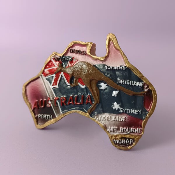 oceania fridge magnets travel souvenirs wholesale l293 australia kangaroo map