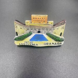 spain granada alhambra palace myrtle wood travel souvenir collectible magnetic fridge magnet