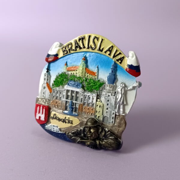 l160 slovakia&apos;s capital city bratislava landmark city refrigerator magnet tourist souvenir wholesale manufacturer
