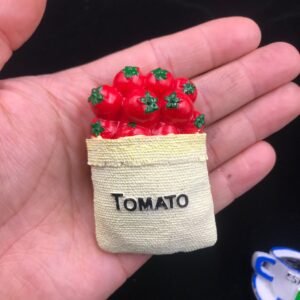 simulation european style high-end food resin refrigerator tomato bag